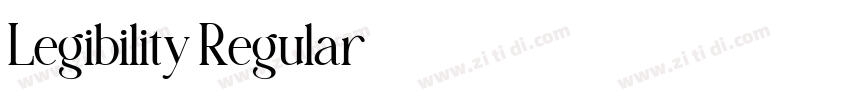 Legibility Regular字体转换 Legibility Regular字体转换